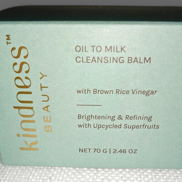 Kindness Beauty Oil to Milk Cleansing Balm with Brown Rice Vinegar - Picture 1 of 3